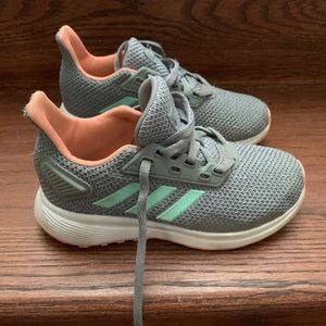 Adidas Duramo kids grey and pink. Size 12 kids.